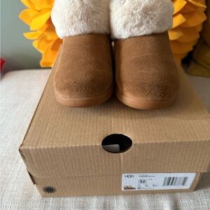 UGG Tan and Cream Booties